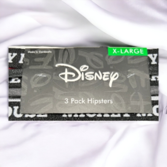 NWT - DISNEY MICKEY MOUSE 3 PACK HIPSTERS - SZ XL - Picture 9 of 9